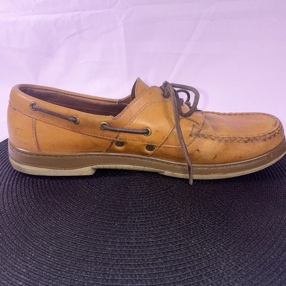 Allen Edmonds Eastport Boat Casual Shoes Brown Leather Loafers 43502 Men's 11